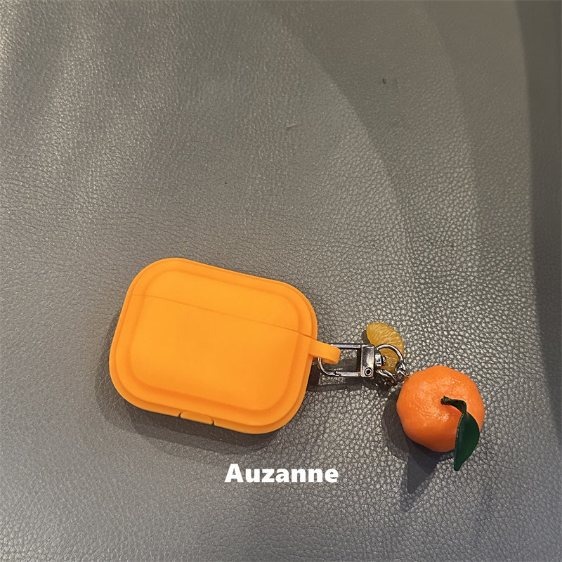 橙色硅胶耳机壳适用于airpodspro3代蓝牙保护套2代苹果4代保护盒,3C数码配件,耳机保护套,淘宝优惠券,粉丝福利购,淘宝优惠卷