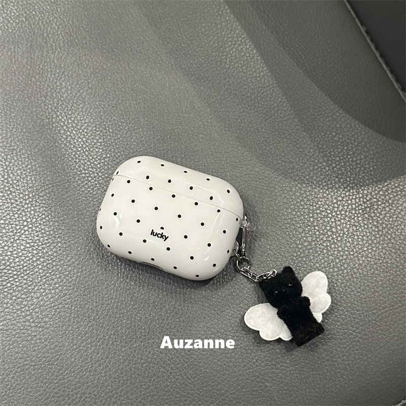 小众黑白波点适用于airpodspro3代蓝牙保护套2代苹果4代耳机壳,3C数码配件,耳机保护套,淘宝优惠券,粉丝福利购,淘宝优惠卷