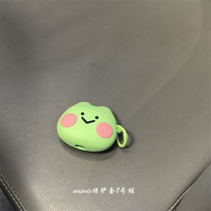 ins可爱青蛙表情适用苹果无线蓝牙airpods pro1代2代3代耳机保护套