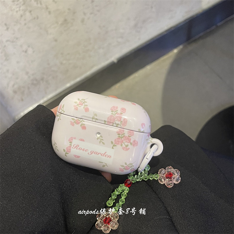 ins菲林少女粉色小碎花适用苹果无线蓝牙airpods pro1代2代3代耳机保护套,3C数码配件,耳机保护套,淘宝优惠券,粉丝福利购,淘宝优惠卷