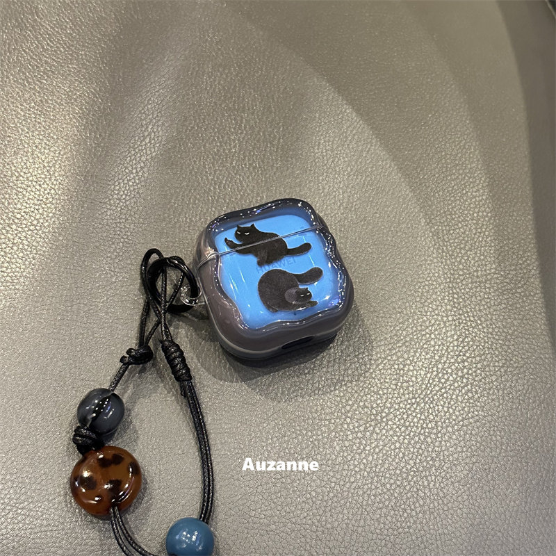 小众半透蓝色小猫适用于freebuds5i保护套FreeClip1代2代耳机壳,3C数码配件,耳机保护套,淘宝优惠券,粉丝福利购,淘宝优惠卷