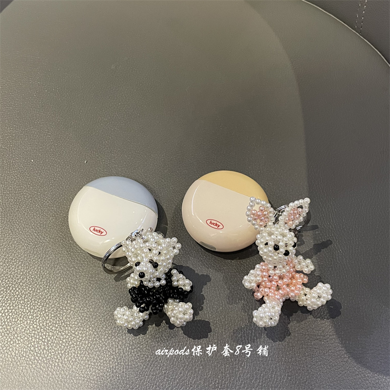 可爱小熊小兔子挂坠耳机壳