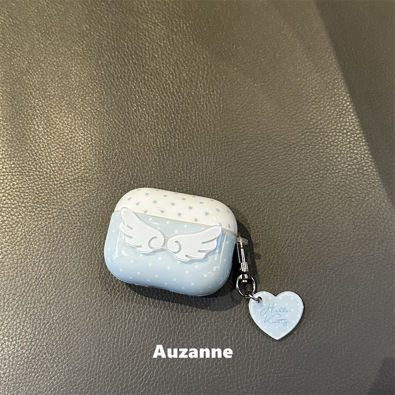 thumbnail for The niche polka dot 3D wing earphone case is suitable for AirPods Pro 1st, 2nd, 3rd, and 4th generation protective cases