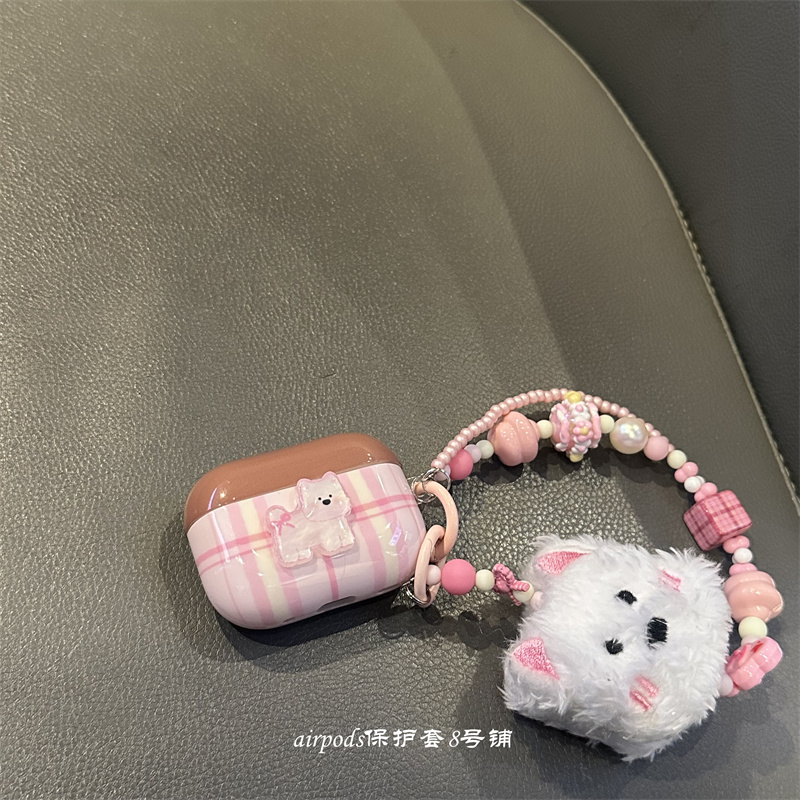 可爱卡通西高地小狗耳机壳