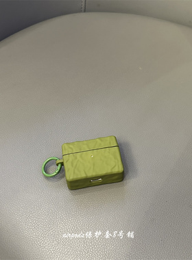 简约墨绿色适用苹果无线蓝牙airpods pro1代耳机保护套2代3代壳