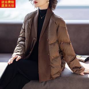 妈妈羽绒服冬季时尚洋气2025新款40岁50衣服中老年人秋冬装外套女