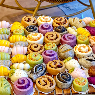 9款花样馒头花卷子山东包子馍冷冻速食学生早餐商用蒸煮快餐整箱