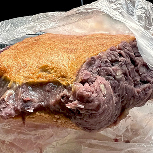 手工红帽红豆饼400g大黄米豆沙夹馅粘火勺中式速冻速食早餐小面食