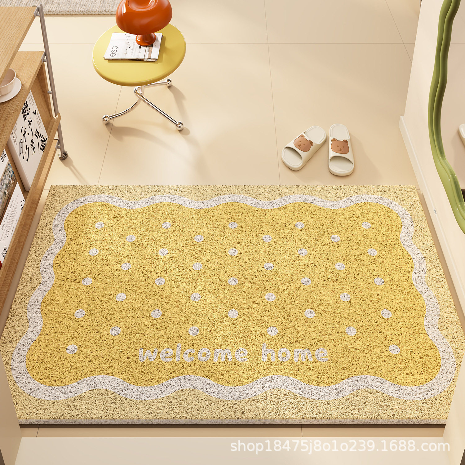 入户门小清新地垫卡通丝圈进门门口脚垫子玄关防滑耐脏地毯门垫,居家布艺,入户地垫,淘宝优惠券,粉丝福利购,淘宝优惠卷