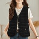 高档小香风马甲女2025新款 春秋外套叠穿坎肩上衣针织v领背心外搭
