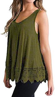 Round neck sleeveless loose fitting T-shirt  圆领无袖宽松T恤