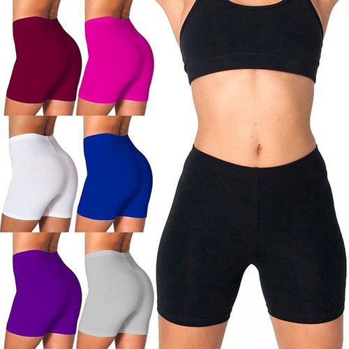 Sports women's small feet slim three-point shorts修身短裤