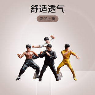 50周年带台座武术明星模型 李小龙BRUCE 传奇 手办 LEE 桌面摆件