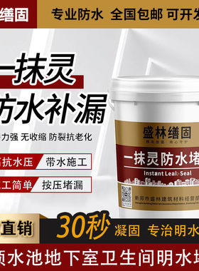 30秒速凝快硬专治明水防水防渗