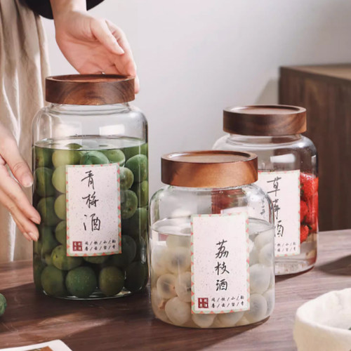 青梅泡酒玻璃瓶广口日式泡酒