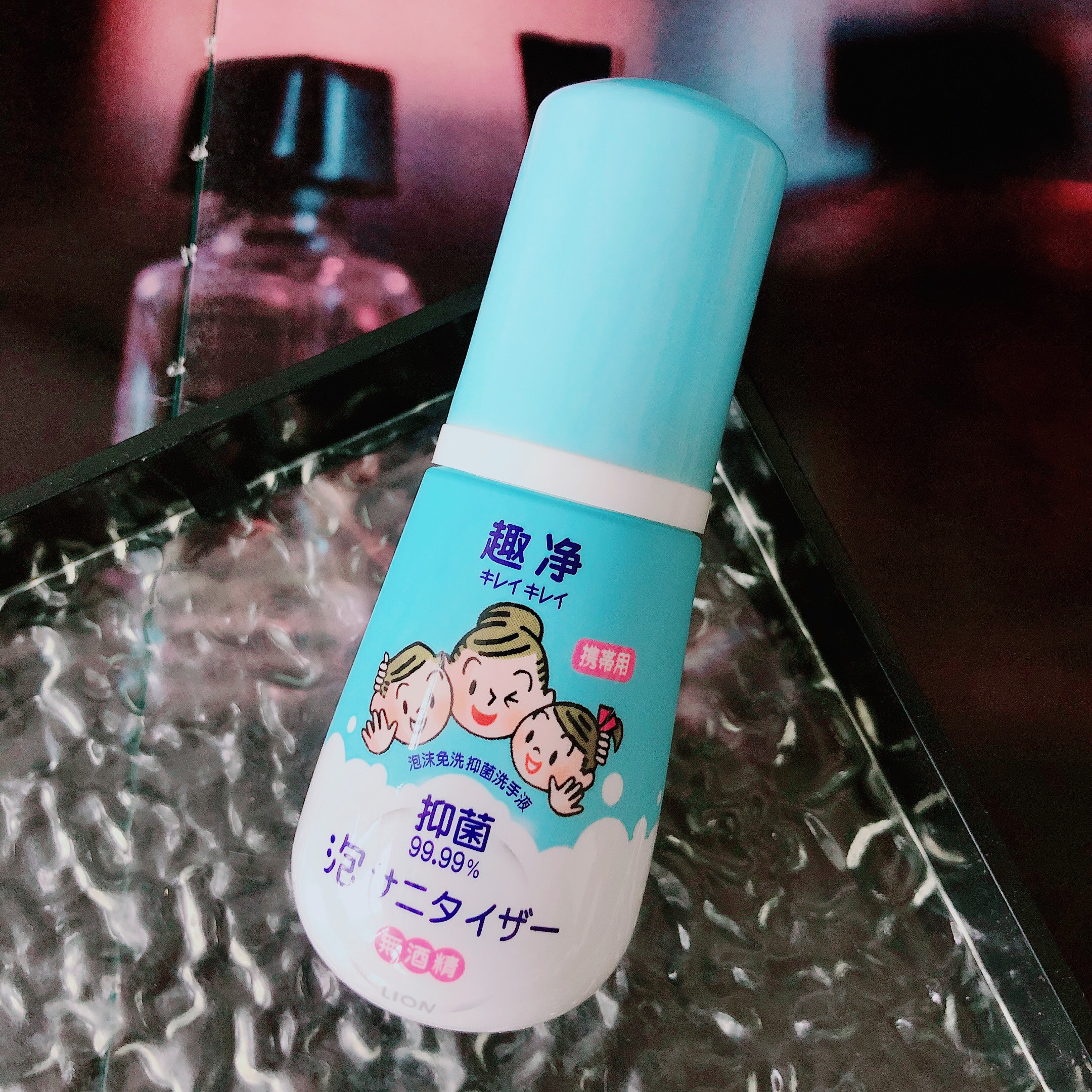 随时随地干净双手~趣家泡沫免洗抑菌洗手液无酒精温和清洁50ml