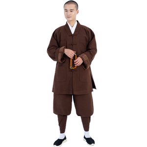 紫忧花僧服短褂秋冬季加绒保暖棉衣男女出家人僧侣和尚衣僧衣短套