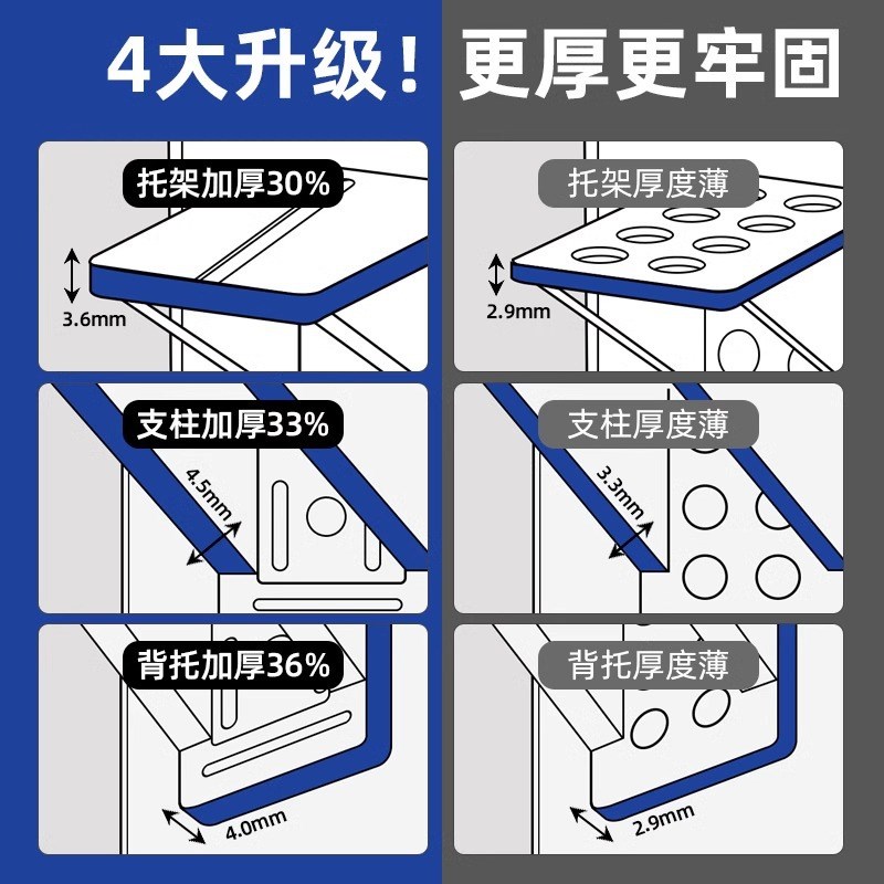 免打孔隔板托固器层板托衣柜分E层直角柜子卡扣三角支撑架托