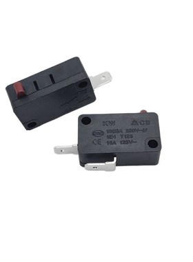 KW7-0C按通 银触点16A 行程微动开关V-15常开T按钮吹风机 洗车机