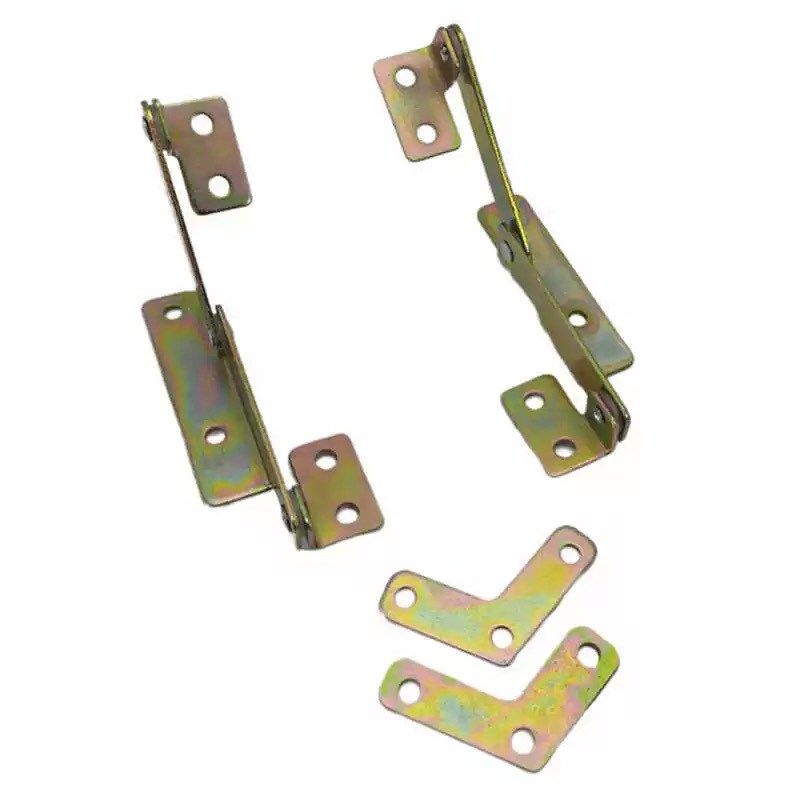 桌椅台凳子合页配件 电镀彩锌加厚椅子配件U 家具五金配件