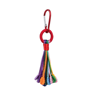 民族风五彩色手工编织钥匙扣多彩绳凤尾结包包车挂端午节挂件成品