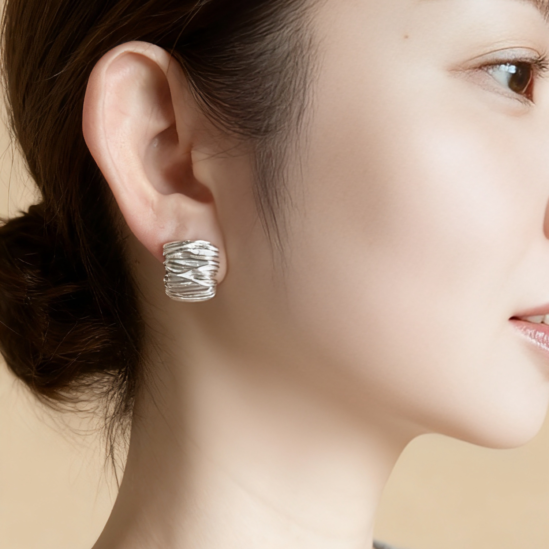 古熙西s925银复古C型耳圈