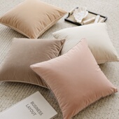 雅梵林 奶油风轻奢天鹅绒抱枕客厅沙发高档靠垫丝绒家用靠枕靠包