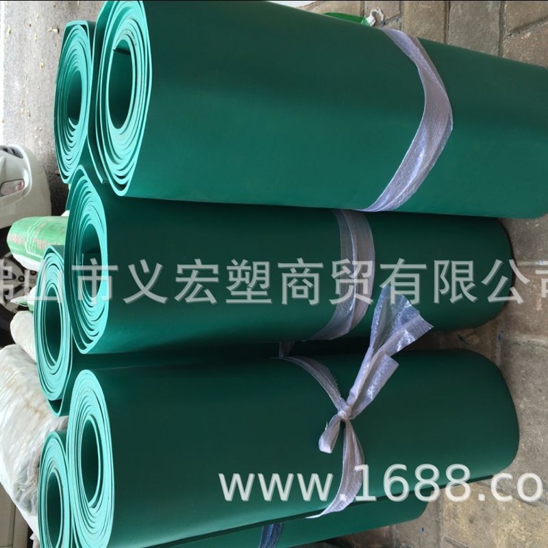 C绿色台胶板耐酸碱胶板地板s胶垫工作4胶板厚度2M/3/软/5MM绿软i.