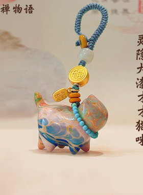 杭州灵隐才才猫咪大漆猫