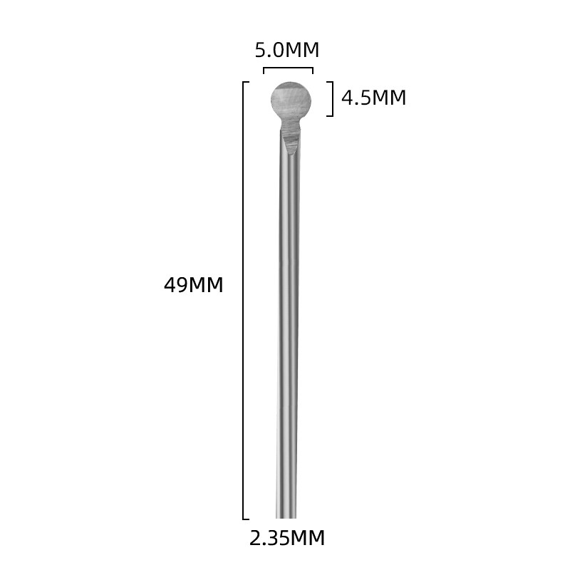 电动木雕根雕刻核雕铣刀钻头一面圆刀丸球刀打磨镂空雕刻工具套