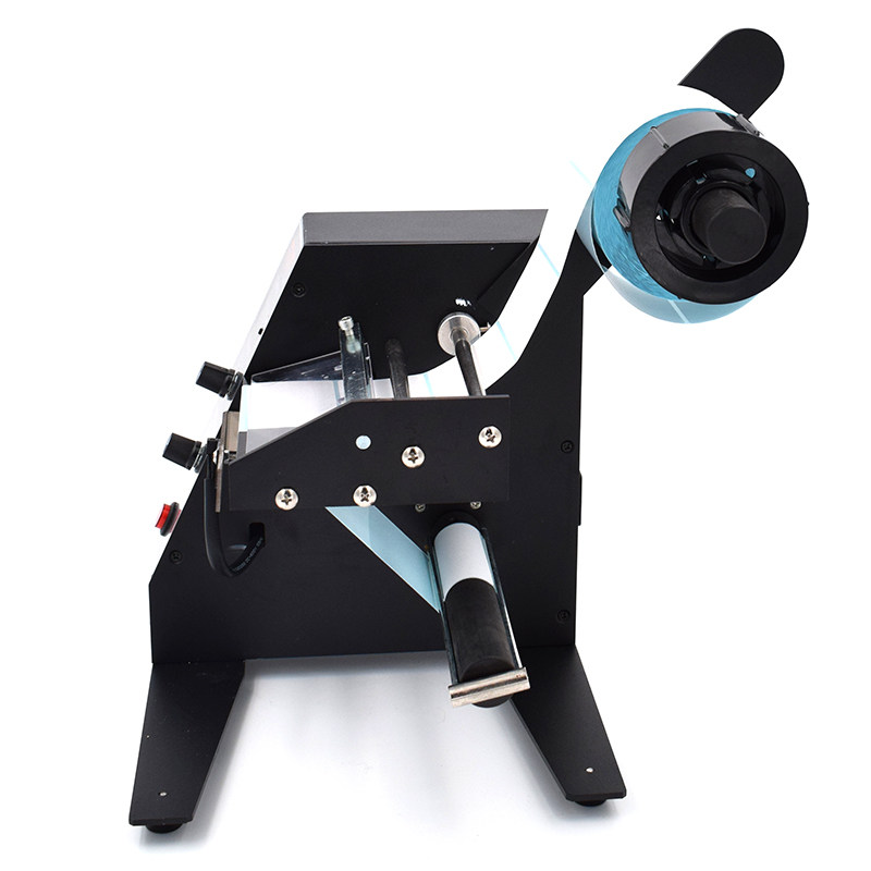 新款德佰龙自动标签机专业车标贴机自动标签机全自动剥离标签贴不