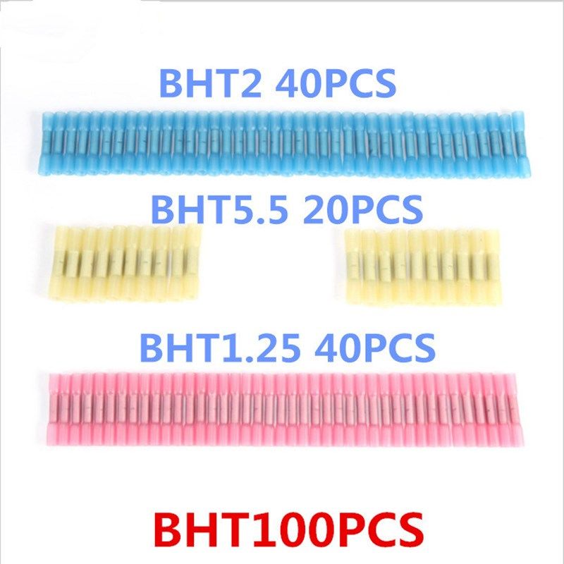 跨境货源 100pcs热缩中间端子 BHT热缩接线端子 袋装热缩中间管