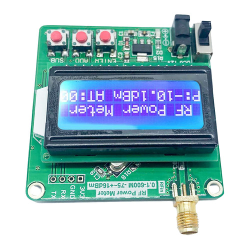 数显射频功率计 -75~+16dBm 超小型LCD自动背光可设定衰减  6-12V
