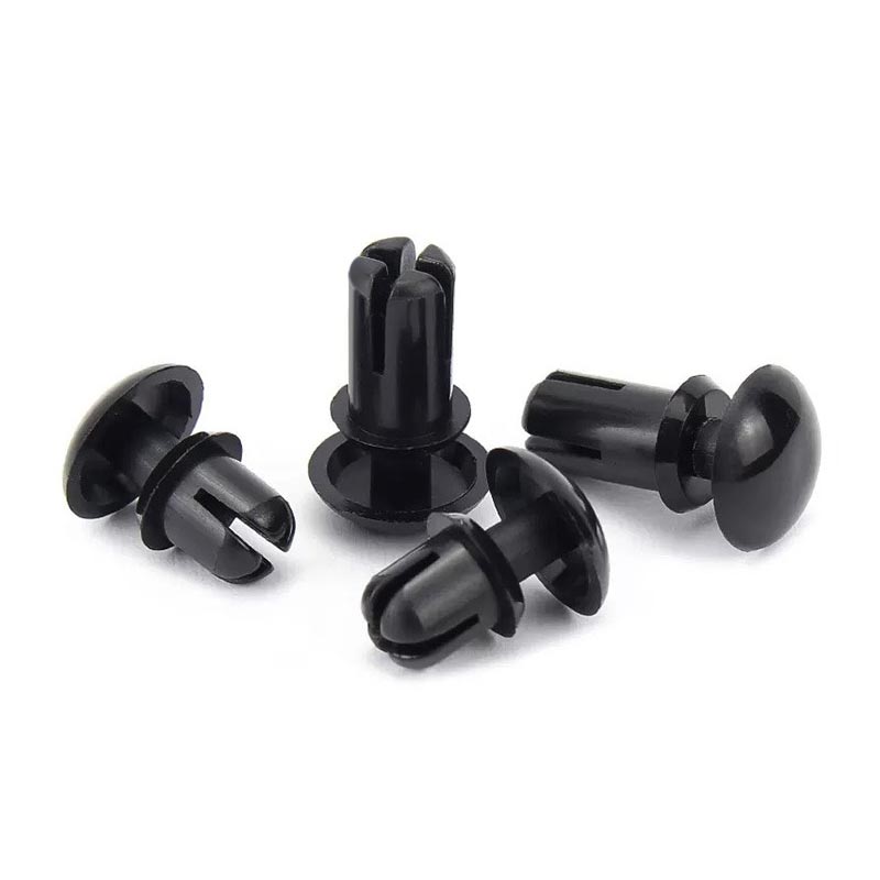 黑色塑料铆钉/R形子母铆钉/尼龙按压式PC板塑胶铆钉R型R2R3R4R5R6