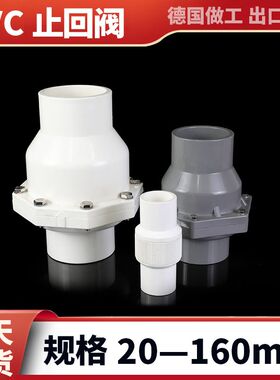 pvc止回阀逆水阀给水管件配件管材接头大全开关国标胶粘鱼缸加厚