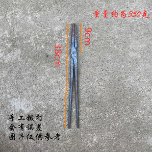 手工锻打尖嘴铁钳尖头钳锻打铁钳工业火钳取件钳夹产品钳夹持工具