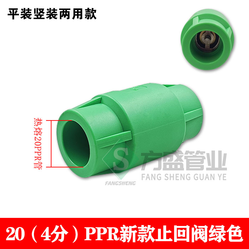 PPR止回阀逆止阀单向阀防倒流4分6分料配件高压热熔家用家装