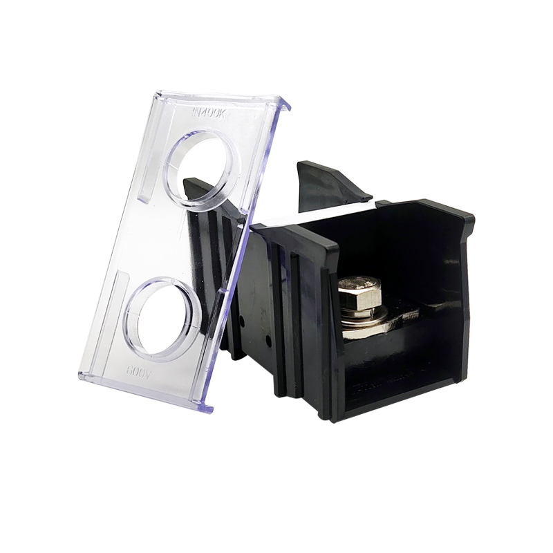 纯铜件IN-400BK-C(370A 1P)欧式接线端子排 端子座IN-400BK阻燃壳