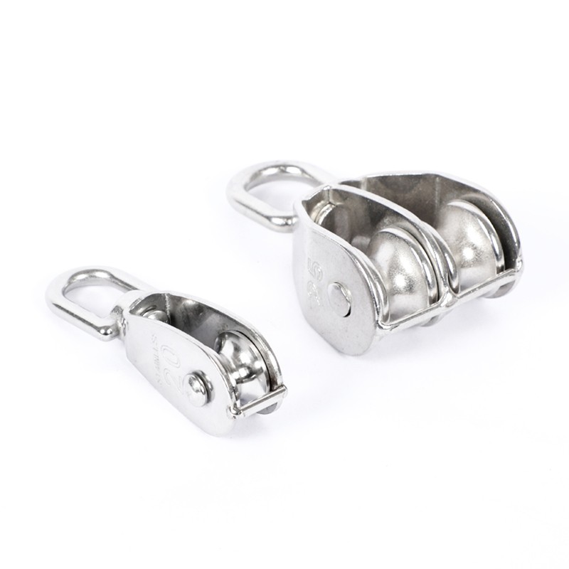 正宗304不锈钢滑轮 起重定滑轮 牵引滑轮 钢丝绳滑轮 单双齐全