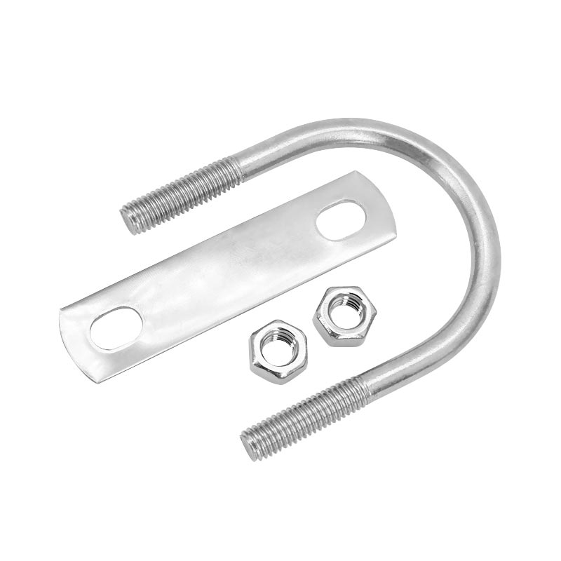 304不锈钢U型螺丝螺母组合套装圆型骑马卡扣垫片管卡管夹固定螺栓