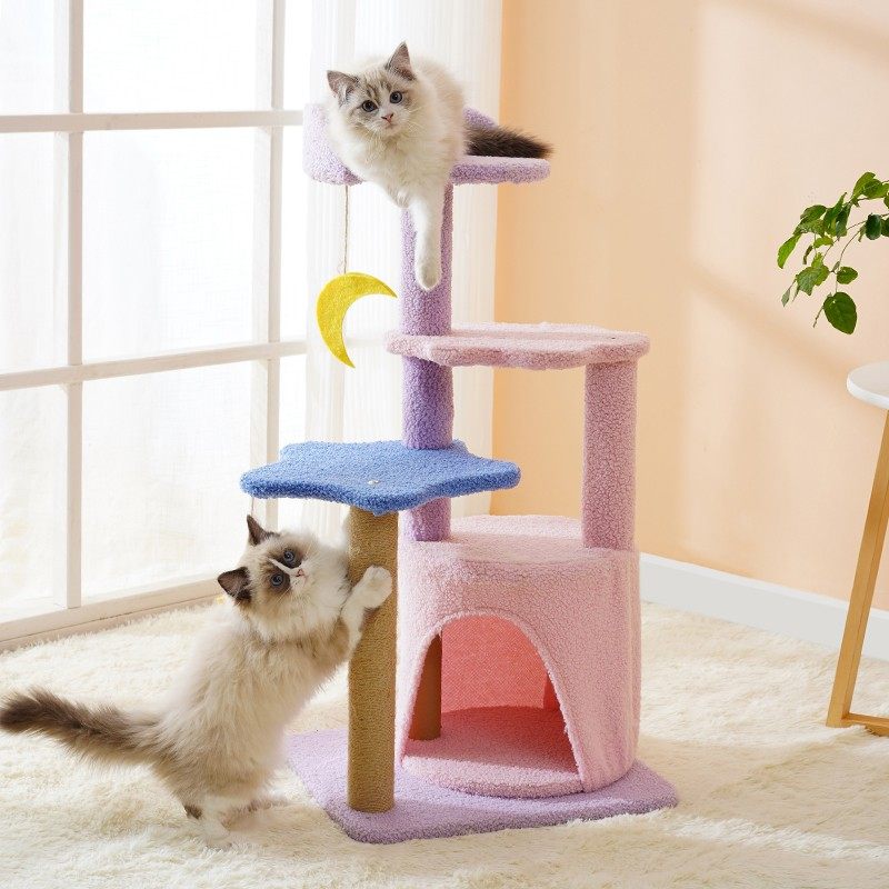 猫爬架小型猫窝猫树一体剑麻猫架猫抓板柱猫玩具猫咪用品四季通用怎么看?