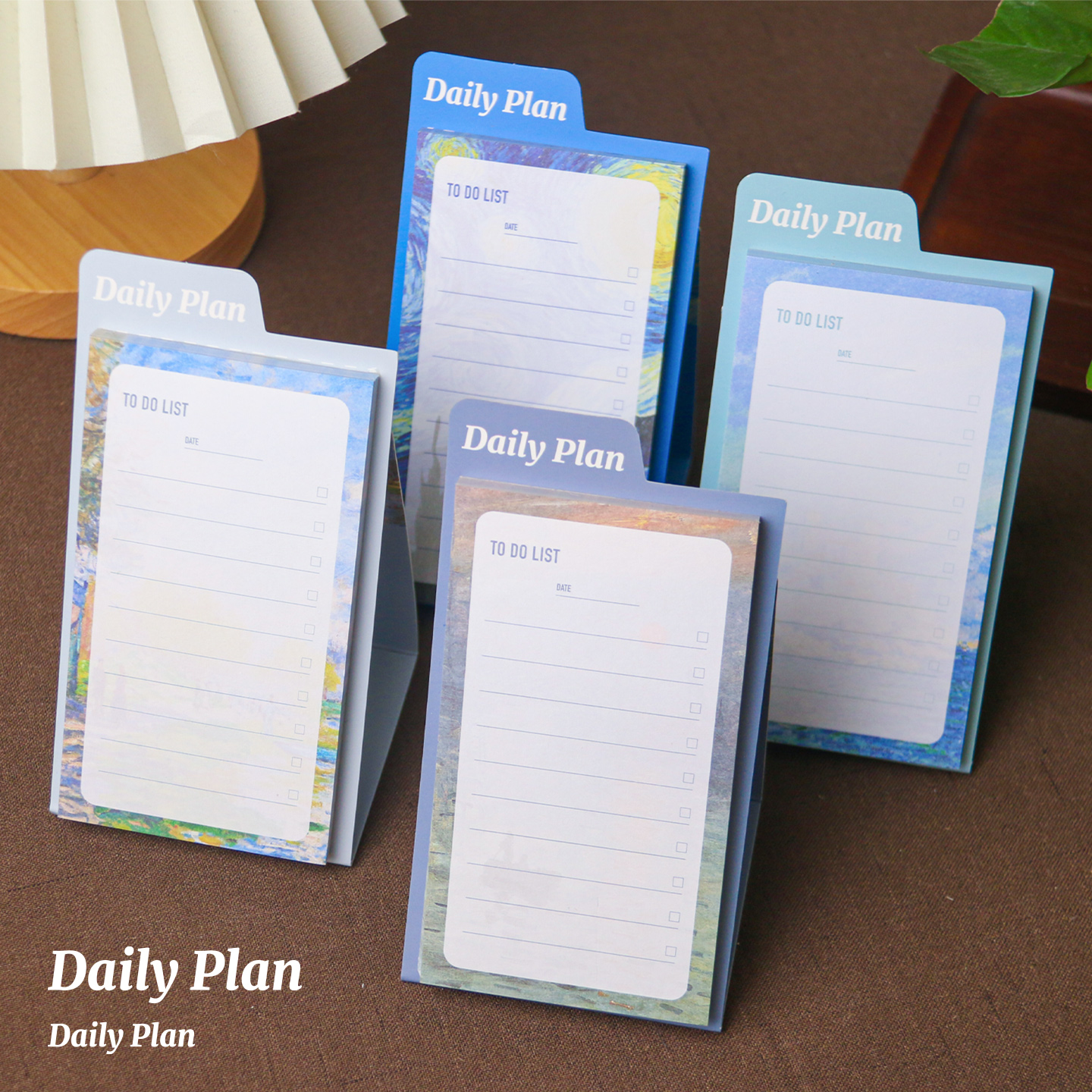 光影印象莫奈梵高名画可立式便签本学生用高颜值墨韵千年便签纸可撕无粘性高颜值备忘录迷你计划打卡记事本