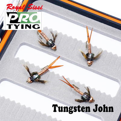 persuader飞钓成品钩 钨头Johnny12#加重沉水若虫飞蝇饵 昆虫假饵