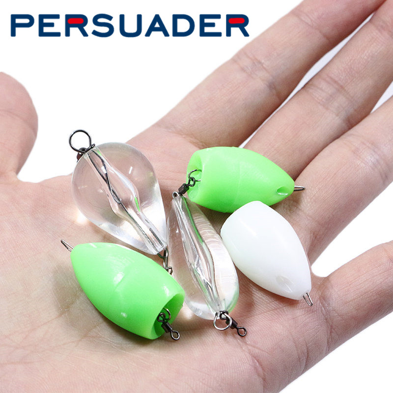 微物路亚飞钓改装助投器 2枚装 浮水/缓沉3.2g 4.6g 7.5g 助抛投