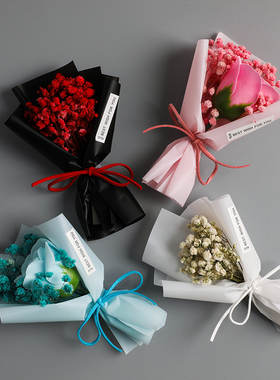 创意立体仿真迷你小花束冰箱贴磁贴玻璃面板冰箱装饰磁力贴磁铁