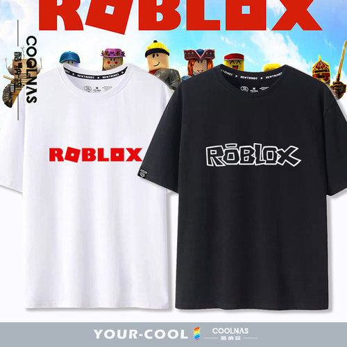 游戏动漫周边ROBLOX虚拟世界潮牌短袖t恤男女装夏款宽松纯棉半袖
