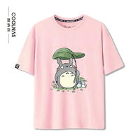 Hayao Miyazaki's anime "Spirited Away" Totoro cartoon print pattern pure cotton short-sleeved T-shirts for men and women, summer half-sleeve trend thumbnail 7