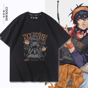 JOJO的奇妙冒险纳兰迦小飞机周边男女纯棉短袖T恤夏季半袖上衣服