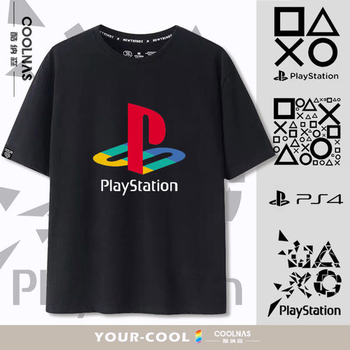 playstation索尼印花纯棉短袖