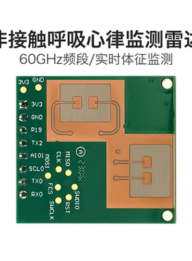 海凌科60GHz两发两收人体呼吸心率检测雷达LD6002实时体征监测